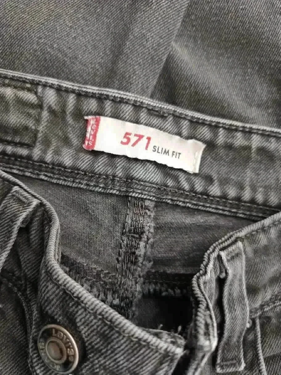 Jean vintage y2k Levis Strauss 571 slim fit taille basse, extensibel – photo 11